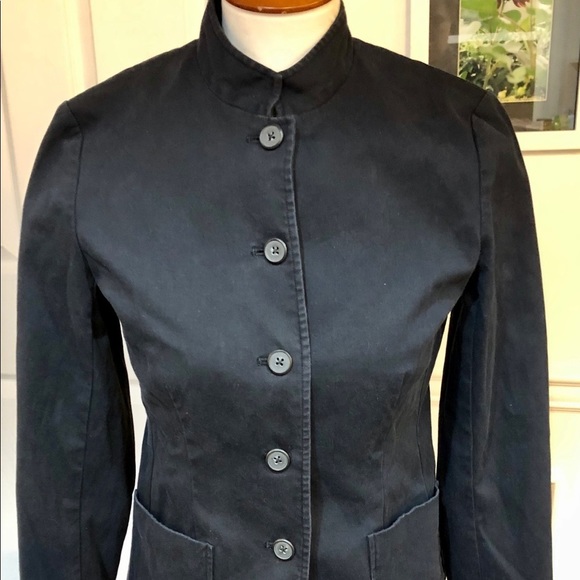 Lands' End Navy, Military style Petite Jacket, 10P